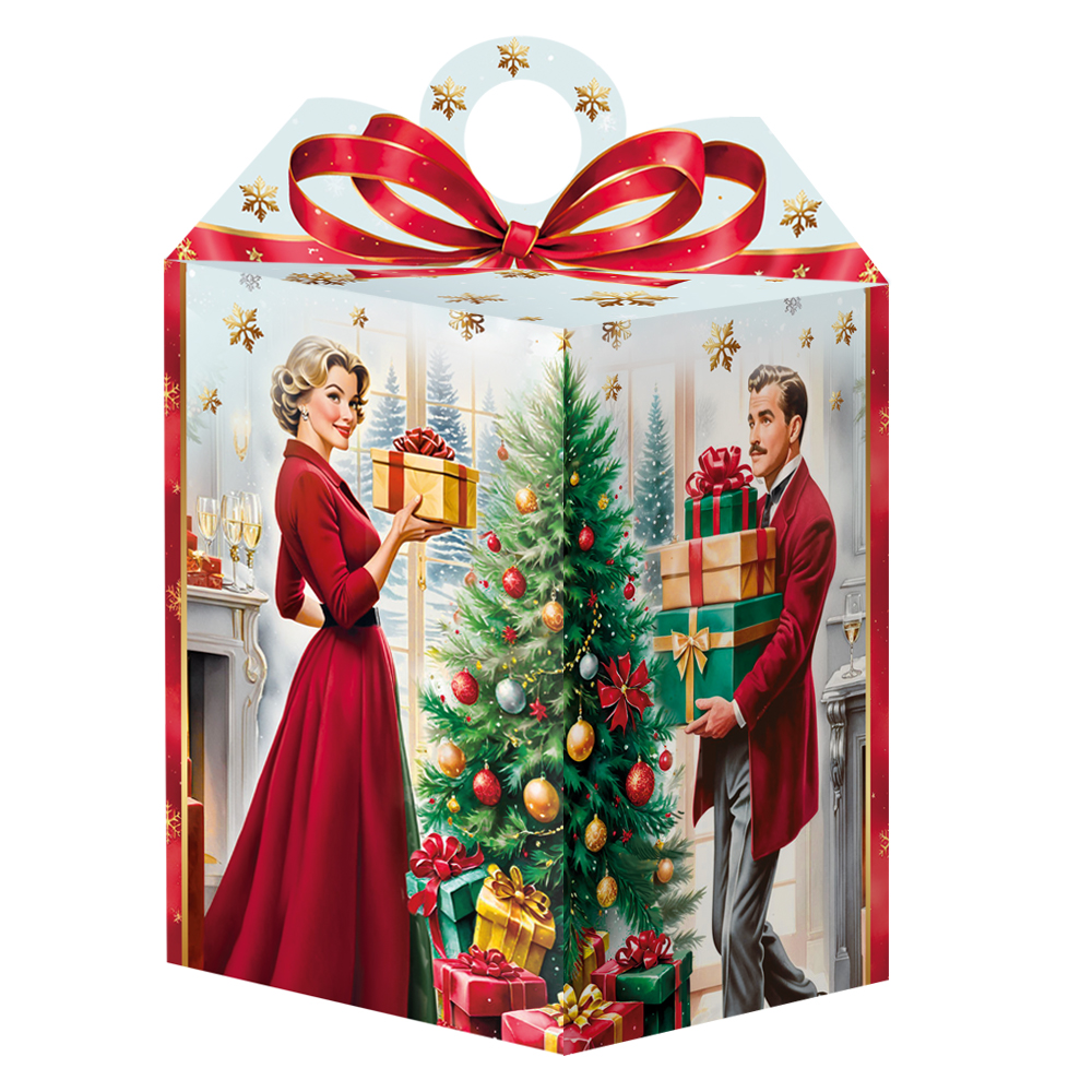 Коробка НГ 1 кг Традиция с тиснением (150)
